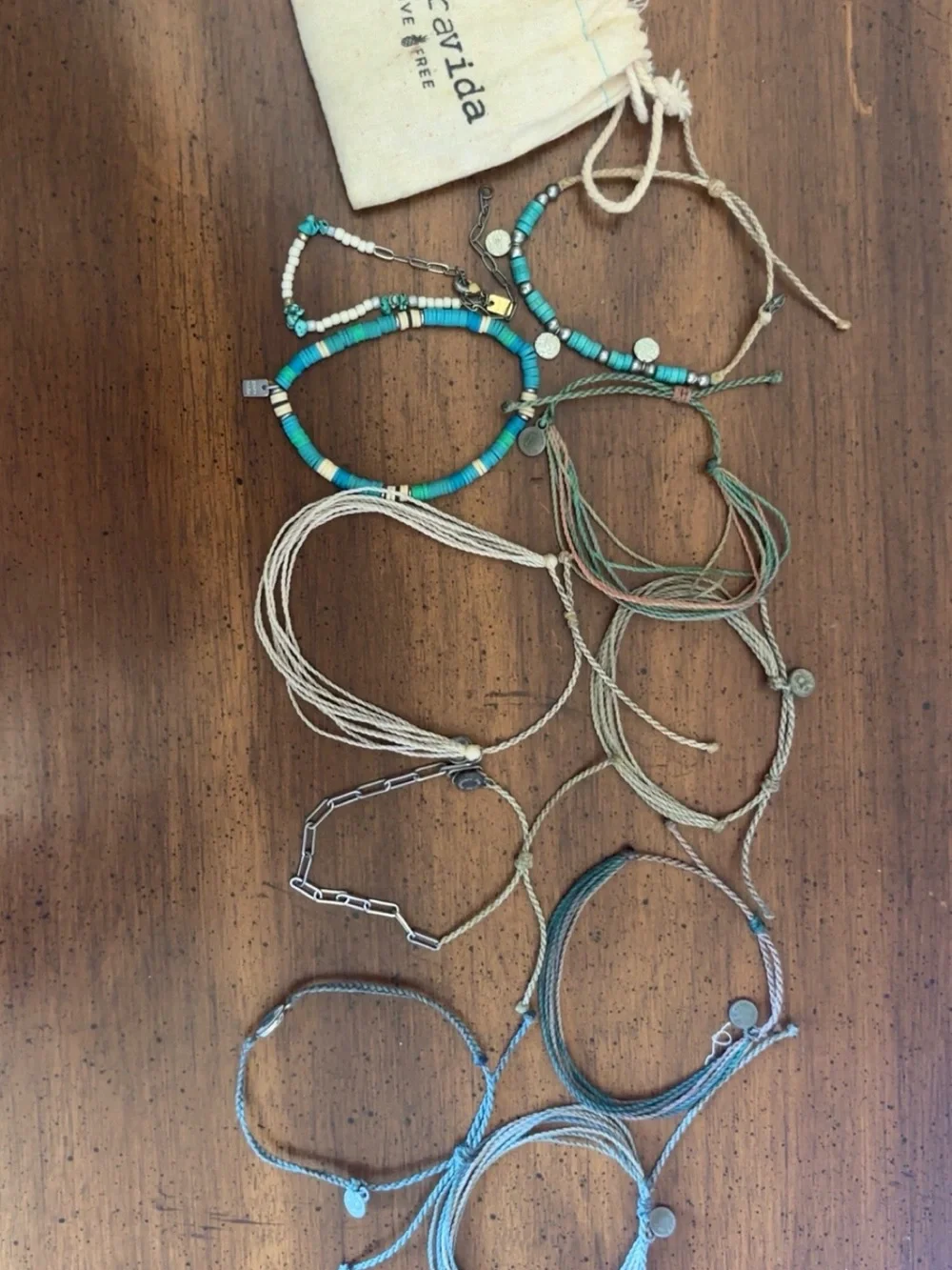 Pura Vida Turquoise, Tan & Gray Bracelet Mix